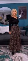 Tasha Animal Print Tulle Skirt