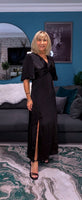 Natalaya Black Slip Dress