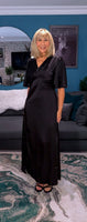 Natalaya Black Slip Dress