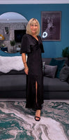 Natalaya Black Slip Dress