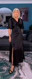 Natalaya Black Slip Dress