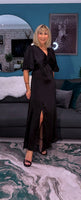 Natalaya Black Slip Dress