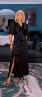 Natalaya Black Slip Dress