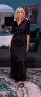 Natalaya Black Slip Dress