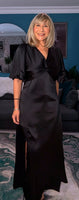 Natalaya Black Slip Dress