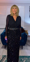 Seraphina Sequin Pencil Skirt