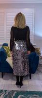 Giovanna Sequin Skirt