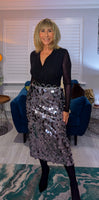 Giovanna Sequin Skirt