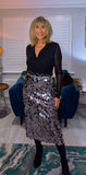 Giovanna Sequin Skirt