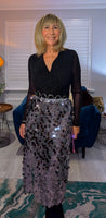 Giovanna Sequin Skirt