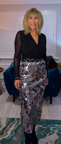 Giovanna Sequin Skirt