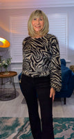Esther Zebra Print Top