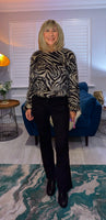 Esther Zebra Print Top