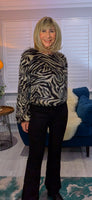 Esther Zebra Print Top