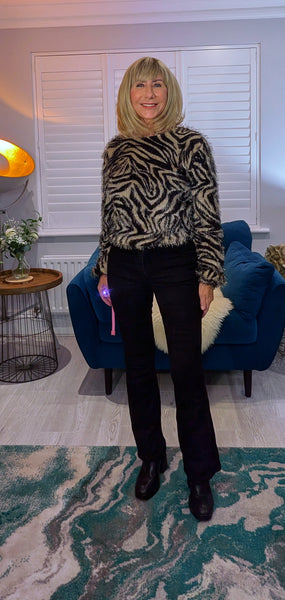 Esther Zebra Print Top