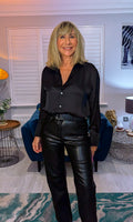 Carolyn Satin Blouse