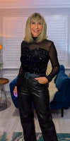 Audrey Sequin Top