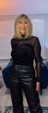 Audrey Sequin Top