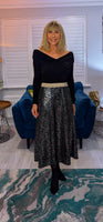 Coralie Sequin Skirt