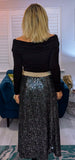Coralie Sequin Skirt