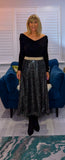Coralie Sequin Skirt