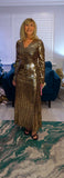 Gladys Gold Metallic Dress