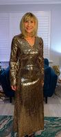 Gladys Gold Metallic Dress