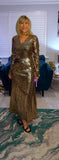 Gladys Gold Metallic Dress