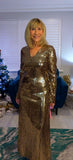 Gladys Gold Metallic Dress