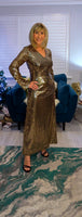 Gladys Gold Metallic Dress