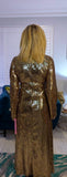 Gladys Gold Metallic Dress