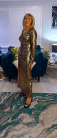 Gladys Gold Metallic Dress