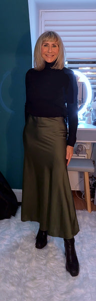 Paris Satin Slip Skirt