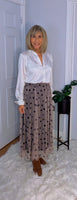 Annalise Tulle Skirt (Beige)