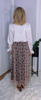 Annalise Tulle Skirt (Beige)