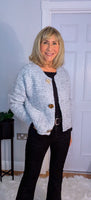 Hilda – Soft Chunky Cardigan with Pockets & Luxe Button Detail