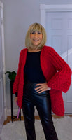 Dolly Handmade Cardigan  Red