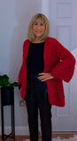 Dolly Handmade Cardigan  Red