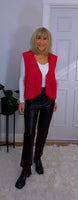 Rachel Sleeveless Faux Fur Cardigan