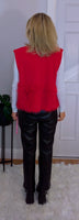 Rachel Sleeveless Faux Fur Cardigan