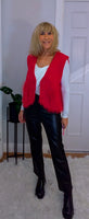 Rachel Sleeveless Faux Fur Cardigan