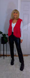 Rachel Sleeveless Faux Fur Cardigan
