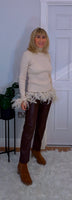 Gigi Feather Sweater  Beige