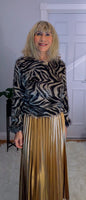 Esther Zebra Print Top