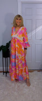 Emilie Tie-Dye Dress Pink