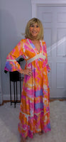 Emilie Tie-Dye Dress Pink