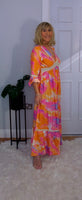 Emilie Tie-Dye Dress Pink