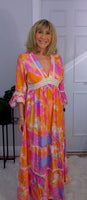 Emilie Tie-Dye Dress Pink