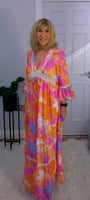 Emilie Tie-Dye Dress Pink