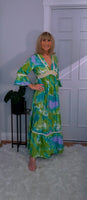 Emilie Tie-Dye Dress Green